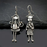 Vintage naušnice sa privescima za dečake i devojčice