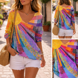 Maja | Vintage Šarena Patchwork Majica