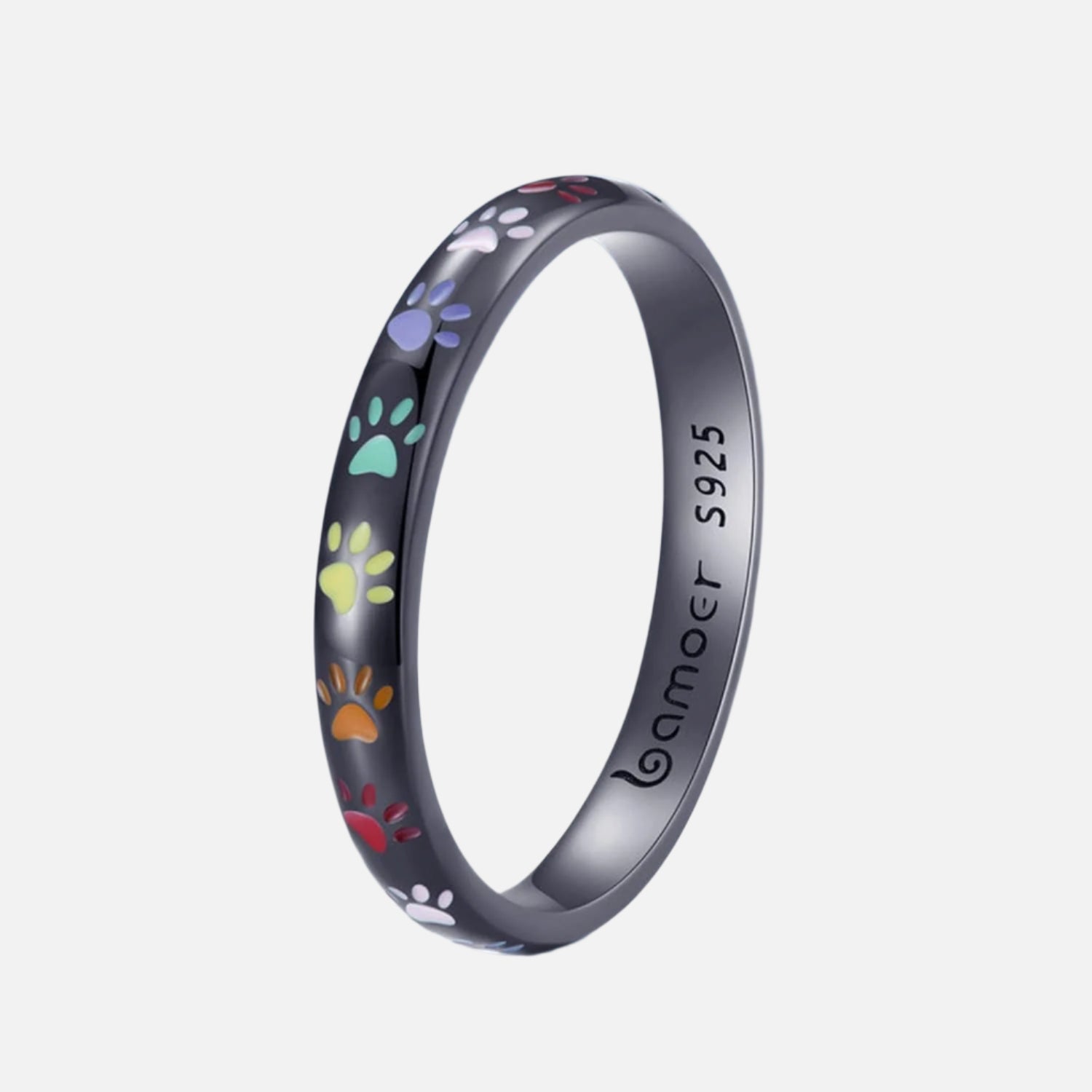 Prsten od Sterling Srebra sa Dizajnom Otiska Šape