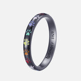 Prsten od Sterling Srebra sa Dizajnom Otiska Šape