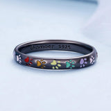 Prsten od Sterling Srebra sa Dizajnom Otiska Šape