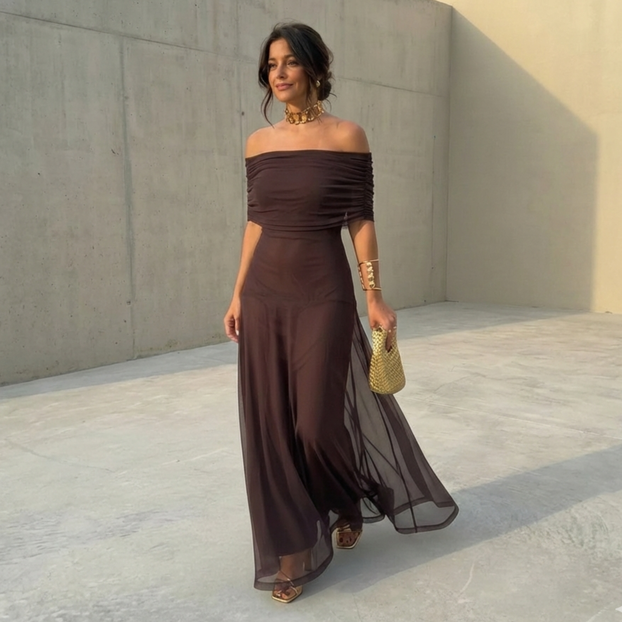 Uma - Široka lepršava haljina s elegantnim dizajnom