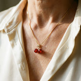 Ogrlica od višanja u zlatu