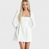 Alena | Baršunaste haljine s cvjetnim dekolteom